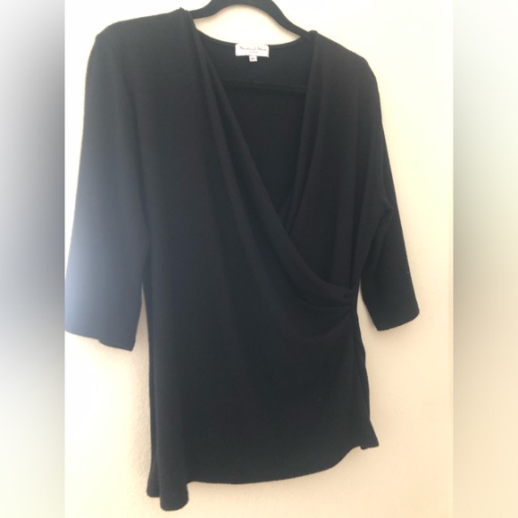 MICHAEL STARS KNIT WRAP TOP SIZE XXL - Picture 2 of 10